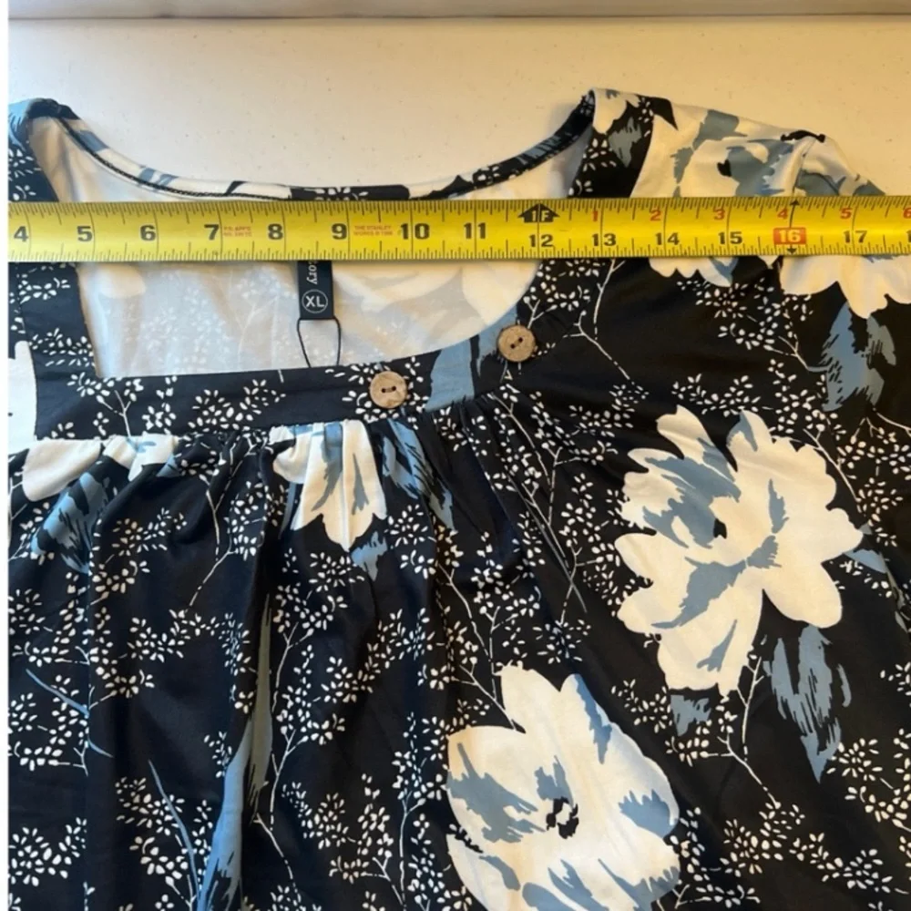 NEW Womens Short Sleeve Summer Top Knitted Tunic Top Pullover - Picture 2 of 6